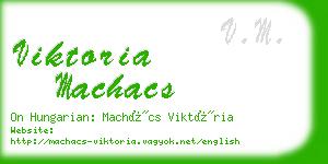 viktoria machacs business card